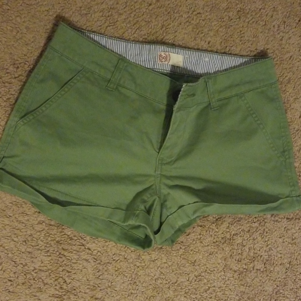 Green shorts